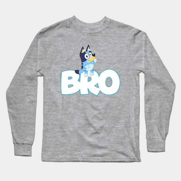 Bluey and Bingo Bro Birthday Family Long Sleeve T-Shirt by Justine Nolanz